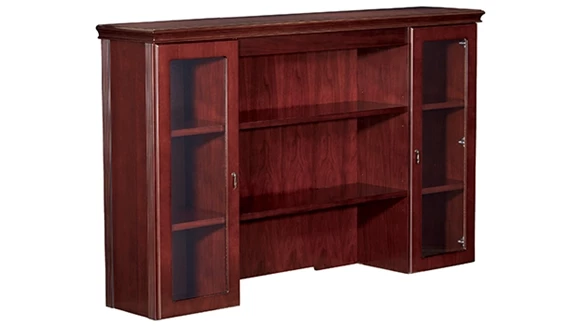 72in W Overhead Wood Veneer Storage Hutch