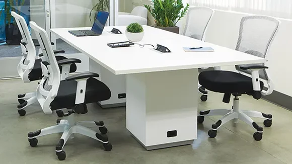 Conference Table 8ft W x 48in D with Wire Management