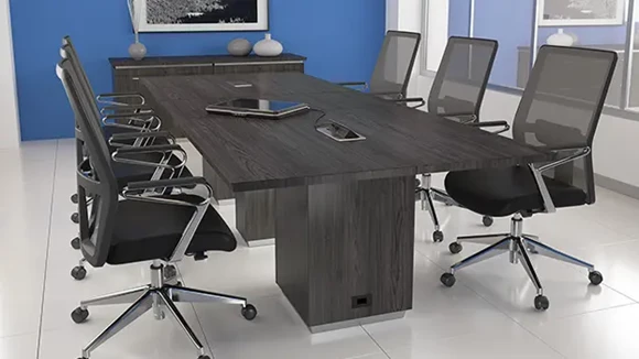 Conference Table 10ft W x 48in D with Wire Management