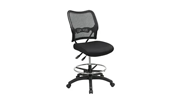 Drafting Stool with Lumbar Support and Mesh Back
