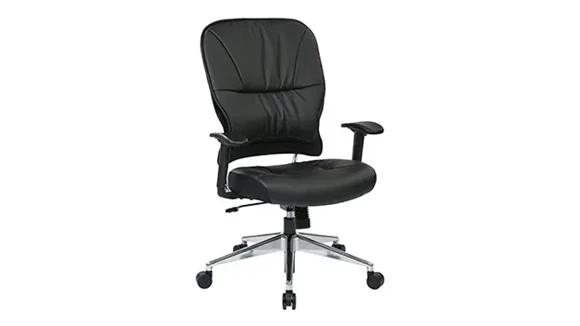 Mid-Back Task Chair with Polished Aluminum Base