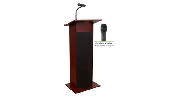 Lectern 22in W x 17in D x 46in H with Durable Scratch Resistance Surface