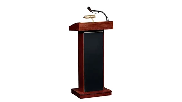 Lectern 22in W x 17in D x 46in H with Concealed Casters