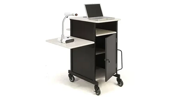 Projector Cart 21in W x 33in D x 40in H with Lockable Cabinet