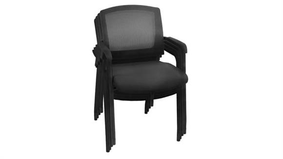 Office Mesh Side/Training Room Chair - 4 Pack