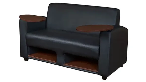 Tablet Arm Loveseat w/ Storage