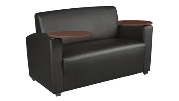 Tablet Arm Loveseat
