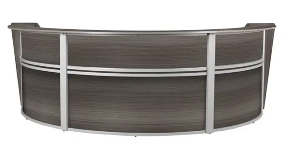U-Desk Reception Desk 144in W x 71in D with Wire Management