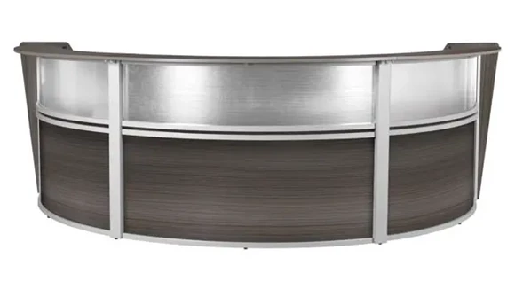 U-Desk Reception Desk 144in W x 71in D with Wire Management
