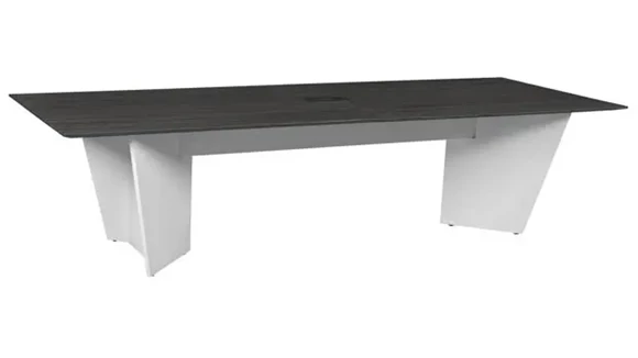 Conference Table 10ft W x 47in D with Power Data Grommets and Wire Management