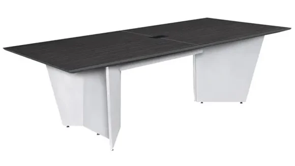 Conference Table 8ft W x 47in D with Power Data Grommets and Wire Management