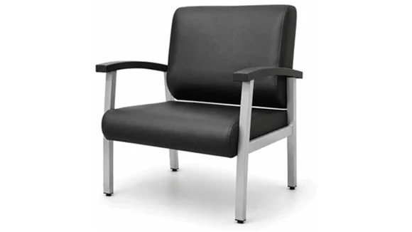 Lobby & Guest Chairs - Metal Regency Furniture Bariatric Guest Chair with Vinyl Upholstery and 450 lb Capacity