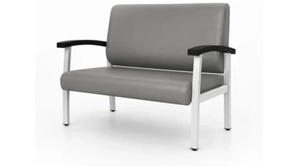 Loveseats Regency Furniture 2-Seat Reception Loveseat 46in W x 27in D with Vinyl Upholstery and 550 lb Capacity