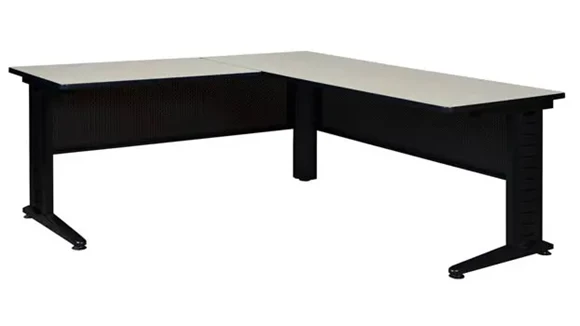 L-Desk Shell 66in W x 78in D with Wire Management