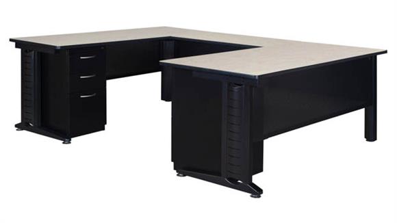 72in x 78in U-Shaped Desk with Double Pedestals
