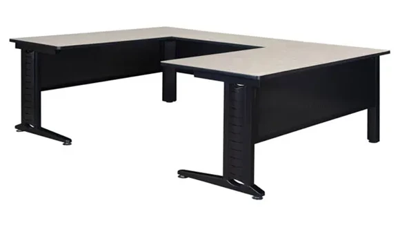 U-Desk 66in W x 102in D with Wire Management