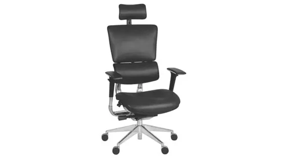High-Back Task Chair with Headrest and Lumbar Support