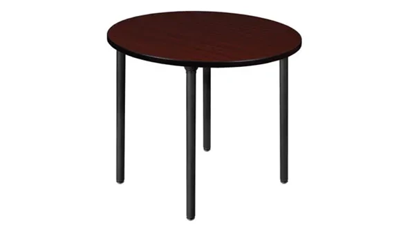 Round Breakroom Table 36in Folding Post Legs