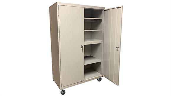 36in x 24in x 78in Mobile Storage Cabinet