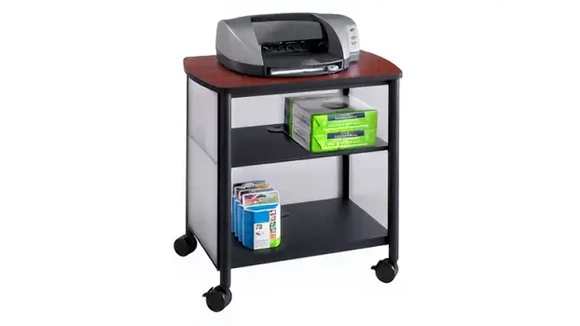 Mobile Storage Cabinet 26in W x 21in D x 27in H with One Fixed Interior Shelf