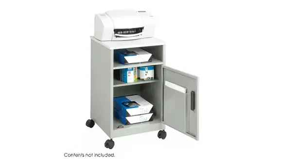 Mobile Storage Cabinet 17in W x 17in D x 27in H with Single Door