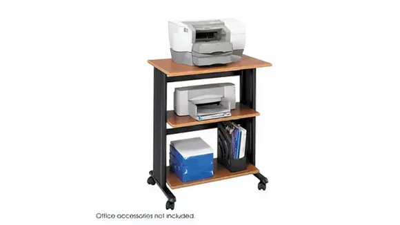 Mobile Machine Cart 30in W x 20in D x 35in H with PVC Side Panels Hide Cables