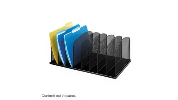 Desktop Organizer 19in W x 12in D with Wire Mesh Organizers