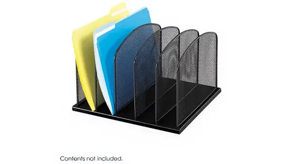 Desktop Organizer 13in W x 11in D with Wire Mesh Organizers