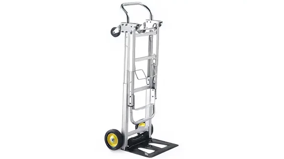 Hand Truck 16in W x 43in D x 36in H with Steel Handles Extend and Retract