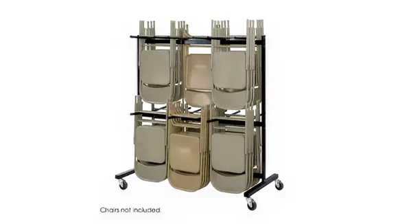Folding Two-Tier Chair Cart