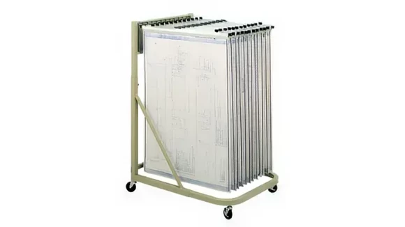 Ball-Bearing Mobile File Cabinet 27in W x 38in D x 62in H