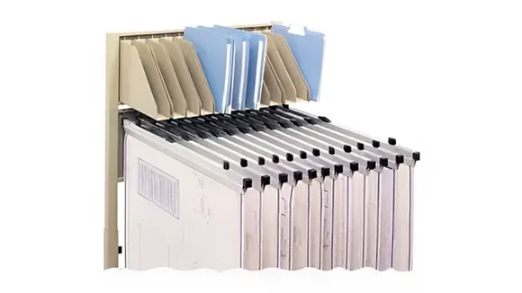 Mobile File Cabinet 27in W x 13in D x 8in H with Data Extension