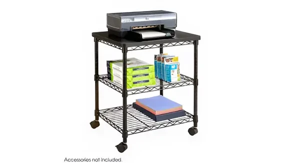 Deskside Wire Machine Stand 24in W x 20in D