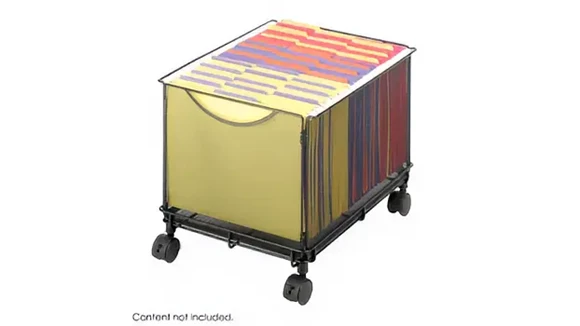 Mobile File Cabinet 14in W x 17in D x 13in H with Lockable