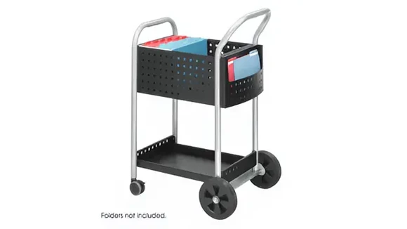 Mail Cart 26in W x 17in D x 27in H with Steel Construction