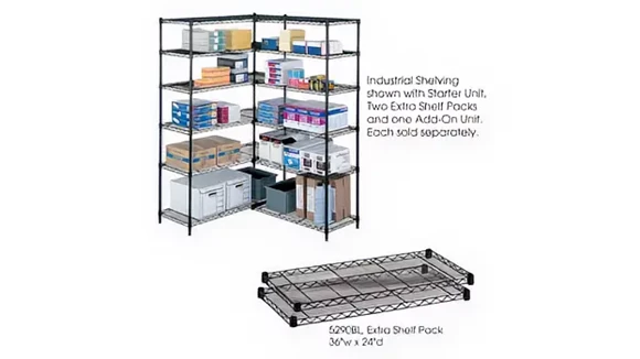 Shelving Unit 36in W x 24in D x 2in H Set of 2