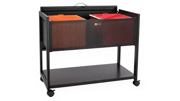 Mobile File Cabinet 33in W x 17in D x 27in H with Lockable