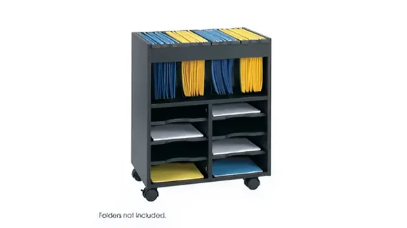 Mobile File Cabinet 22in W x 14in D x 26in H with Lockable