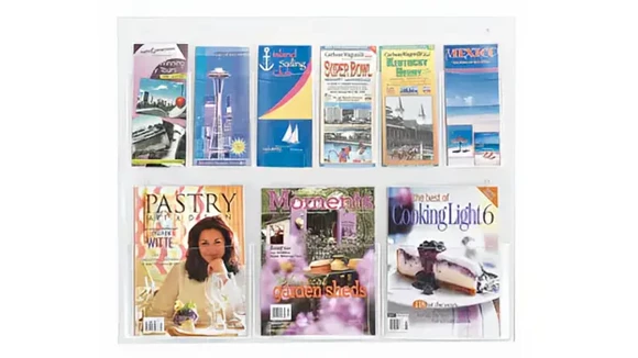 Literature Organizer 28in W x 3in D x 24in H