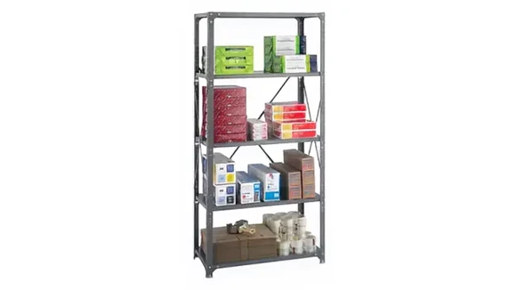 Shelving Unit 36in W x 18in D x 75in H with Total of 5 Shelves