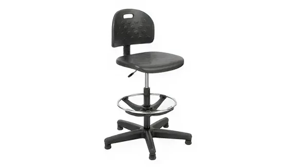Drafting Stool with Poly Seat and Height Adjustable