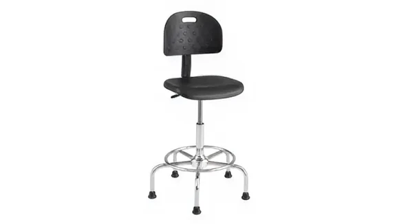 Industrial Workbench Chair with Footrest Adjustable