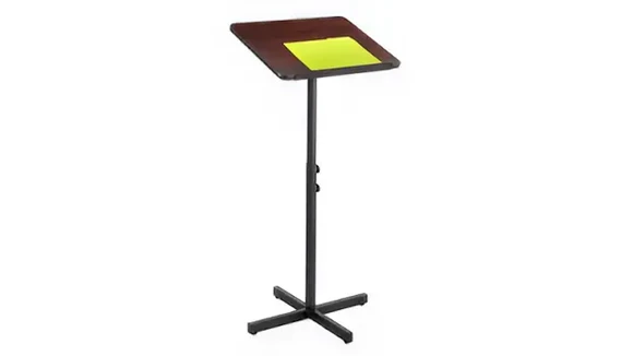 Adjustable Speaker Stand 21in W x 21in D x 46in H with Podium