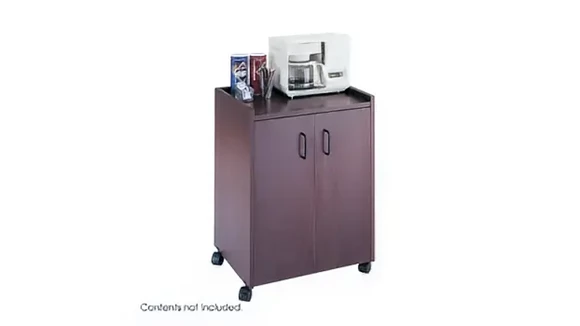 Mobile Refreshment Cart 23in W x 18in D x 31in H with Available in Three Colors