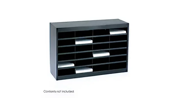 Mail Sorter 38in W x 13in D x 26in H with Strong Steel Frame
