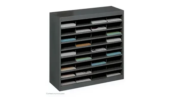 Mail Sorter 38in W x 13in D x 37in H with Strong Steel Frame
