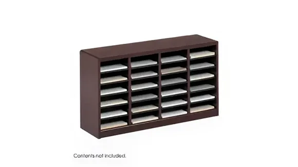 Mail Sorter 40in W x 12in D x 23in H with Radius Corners