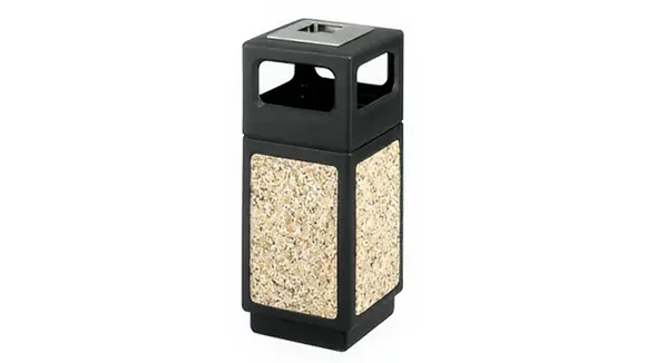 Trash Can 14in W x 14in D x 33in H with Molded