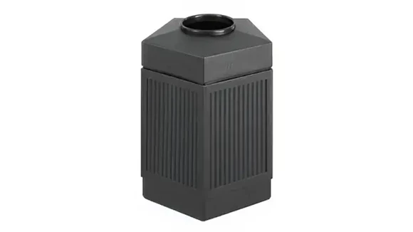 Trash Can 24in W x 23in D x 32in H with 45 Gallon Indoor/outdoor Receptacle