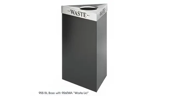 Trash Can 30in H with 17 Gallon Capacity